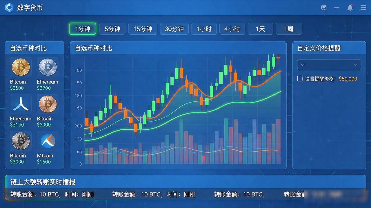 数字货币行情查询系统怎么选?盯盘查价不迷路,异动提醒不踩坑