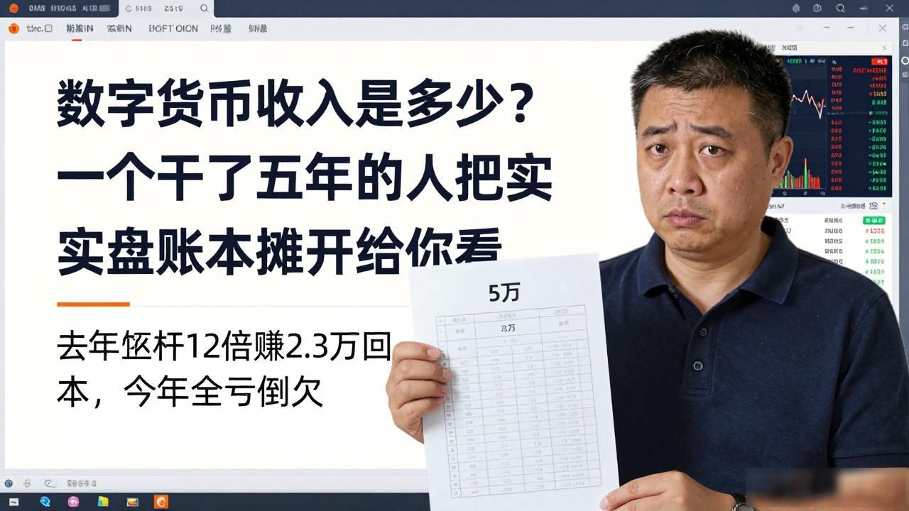 数字货币收入是多少?一个干了五年的人把实盘账本摊开给你看