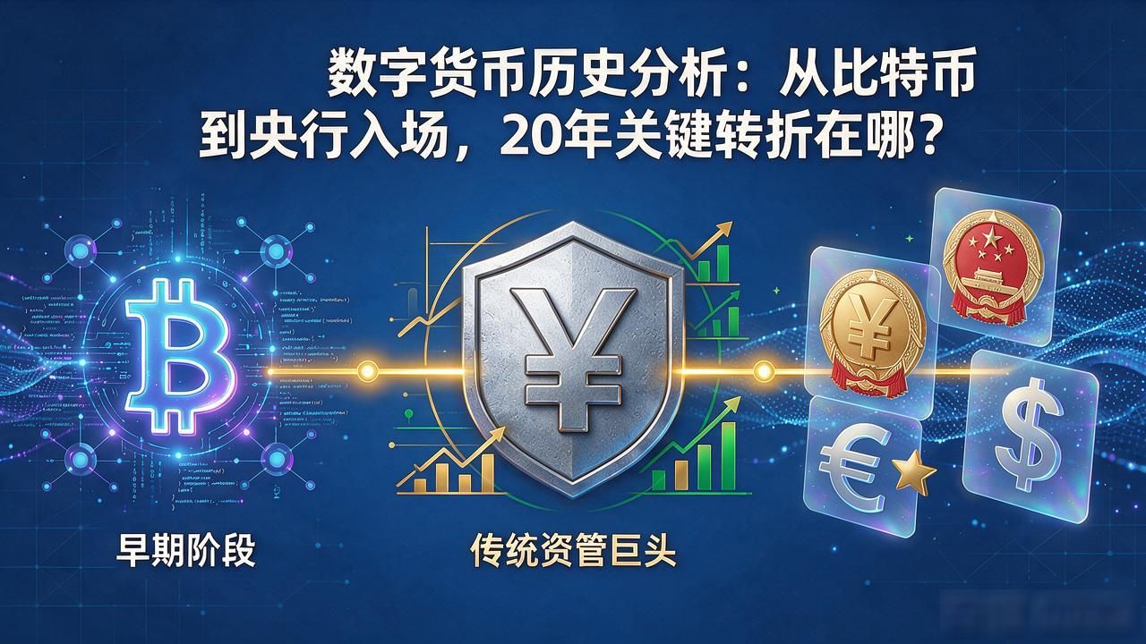 数字货币历史分析:从比特币到央行入场,20年关键转折在哪?