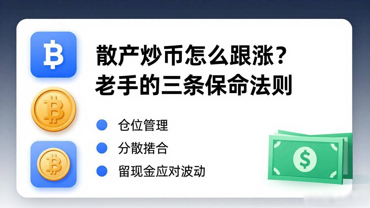 散户炒币怎么跟涨?老手的三条保命法则