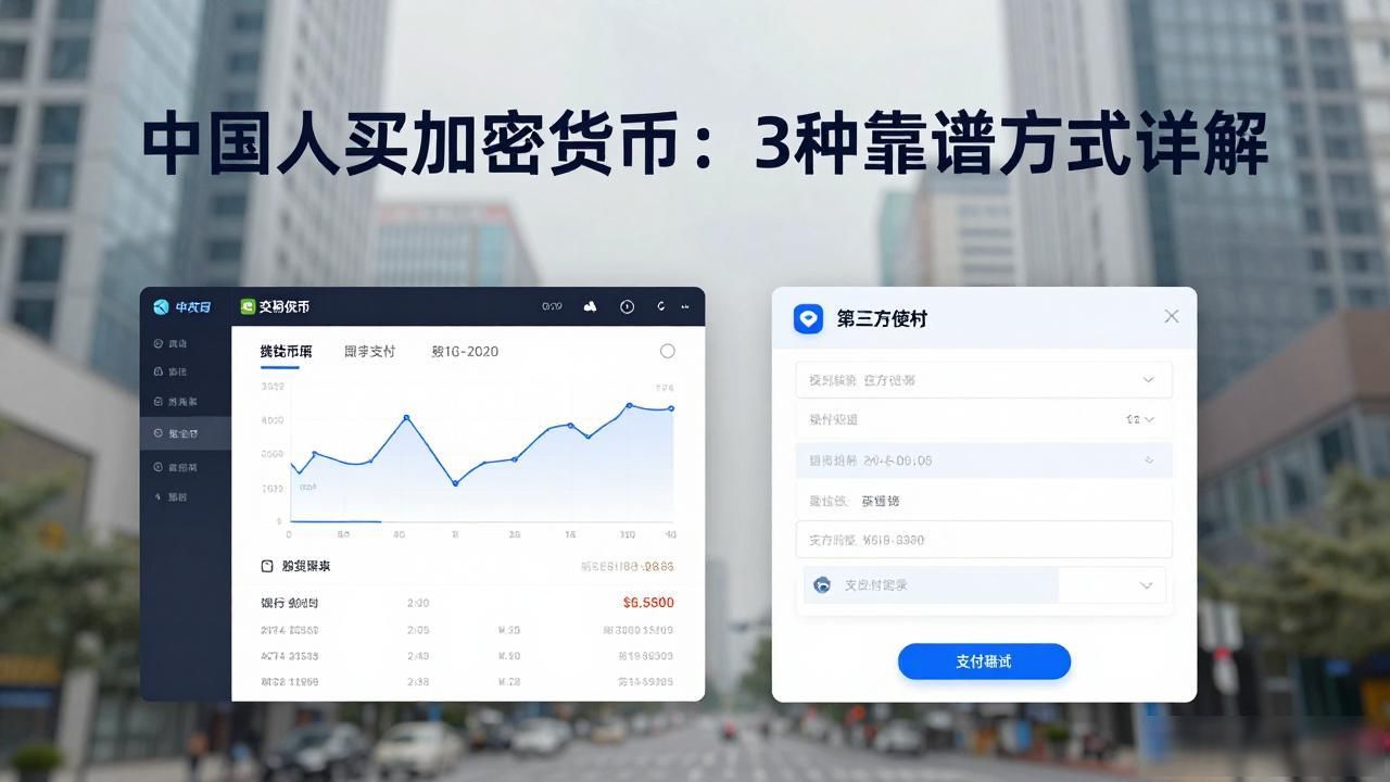 中国人买加密货币:3种靠谱方式详解