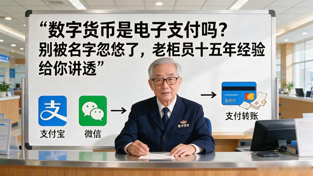 数字货币是电子支付吗?别被名字忽悠了,老柜员十五年经验给你讲透