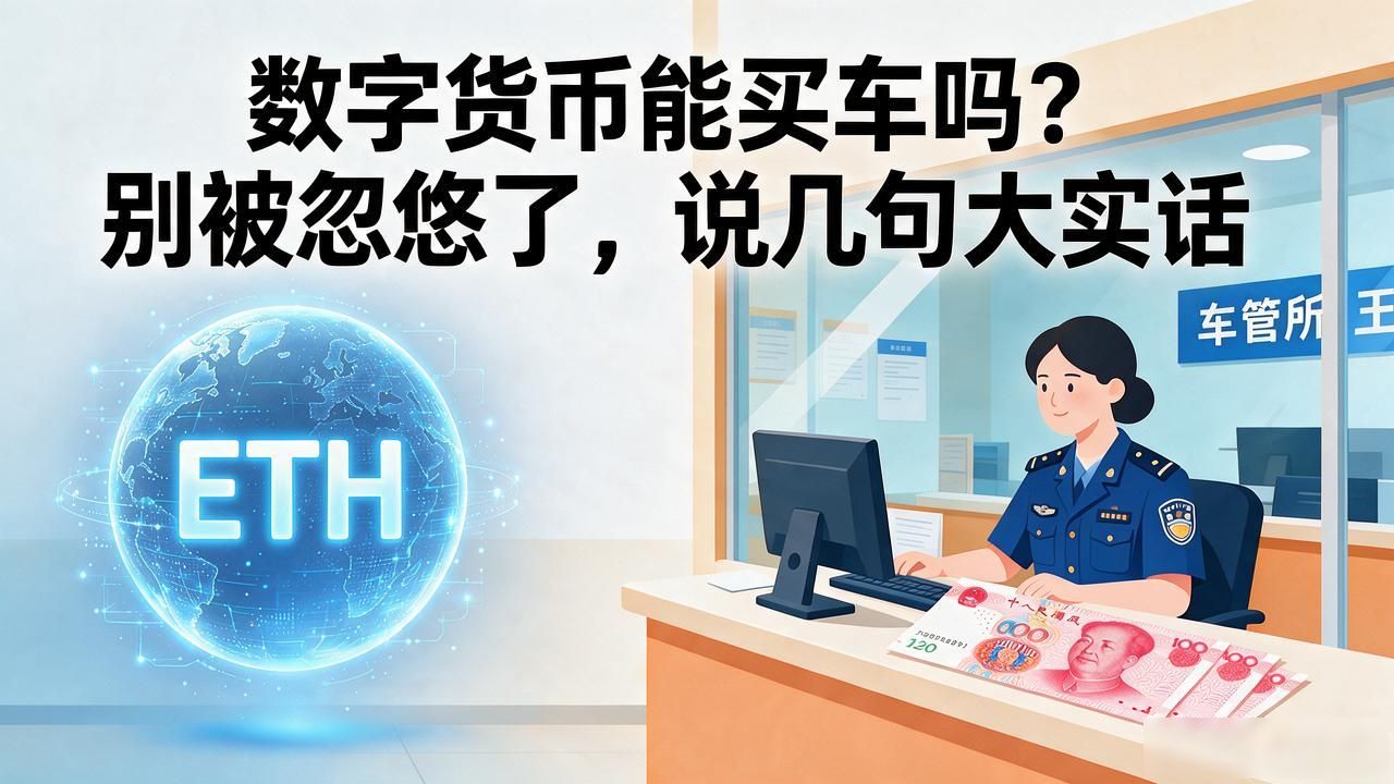 数字货币能买车吗?别被忽悠了,说几句大实话