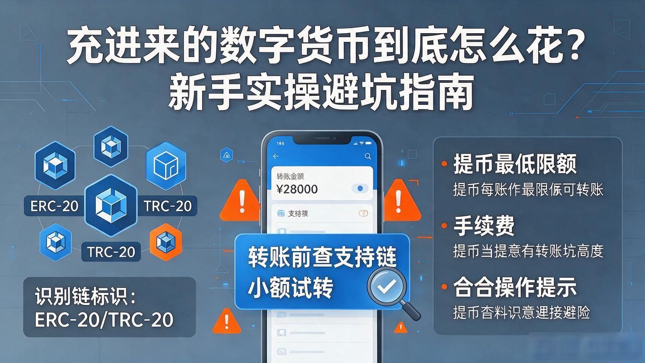 充进来的数字货币到底怎么花?新手实操避坑指南