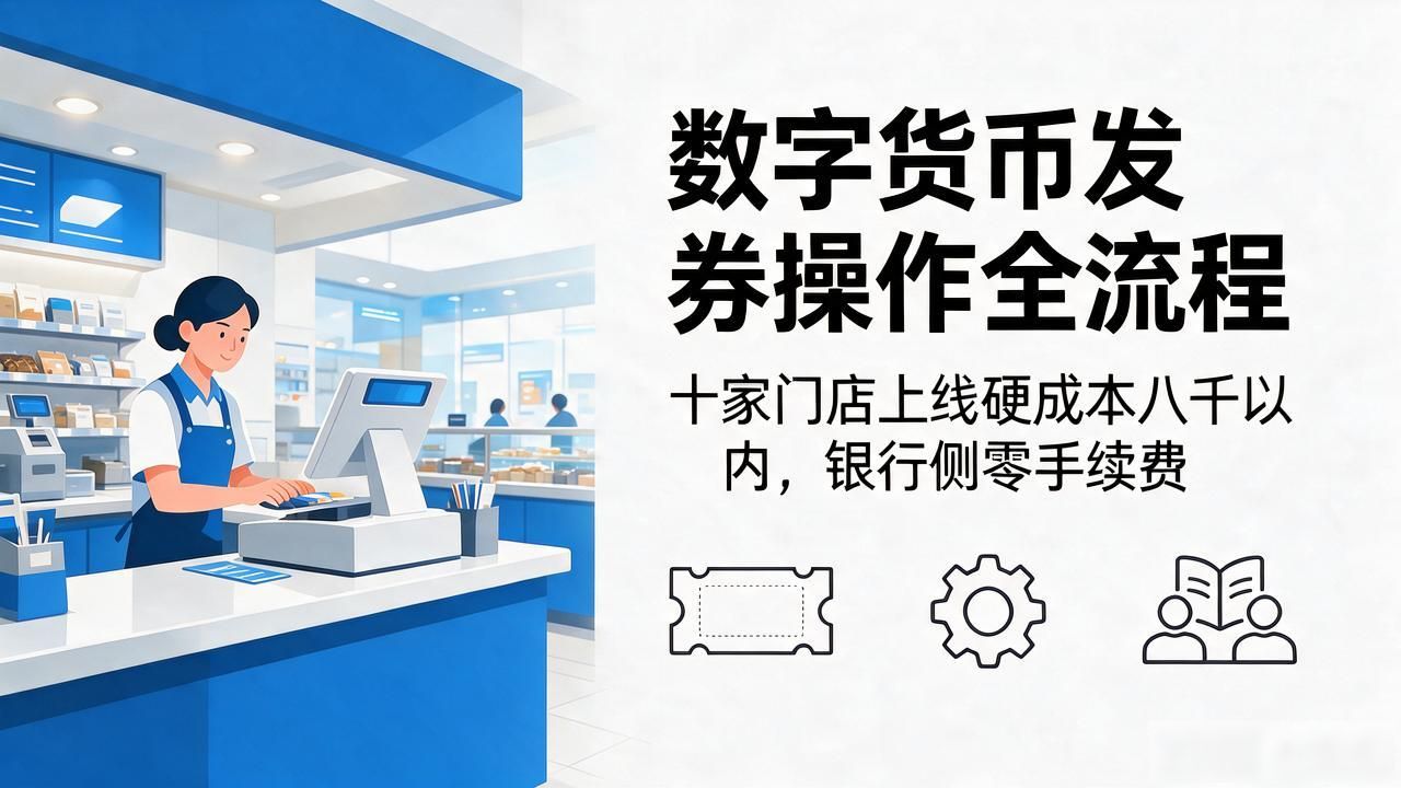 数字货币发券怎么操作?商家从申请到核销的全流程,真实成本一次说清