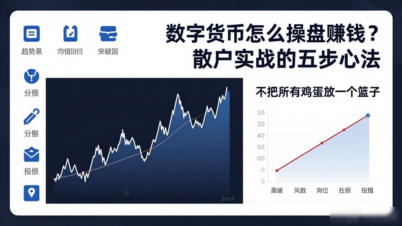 数字货币怎么操盘赚钱?散户实战的五步心法