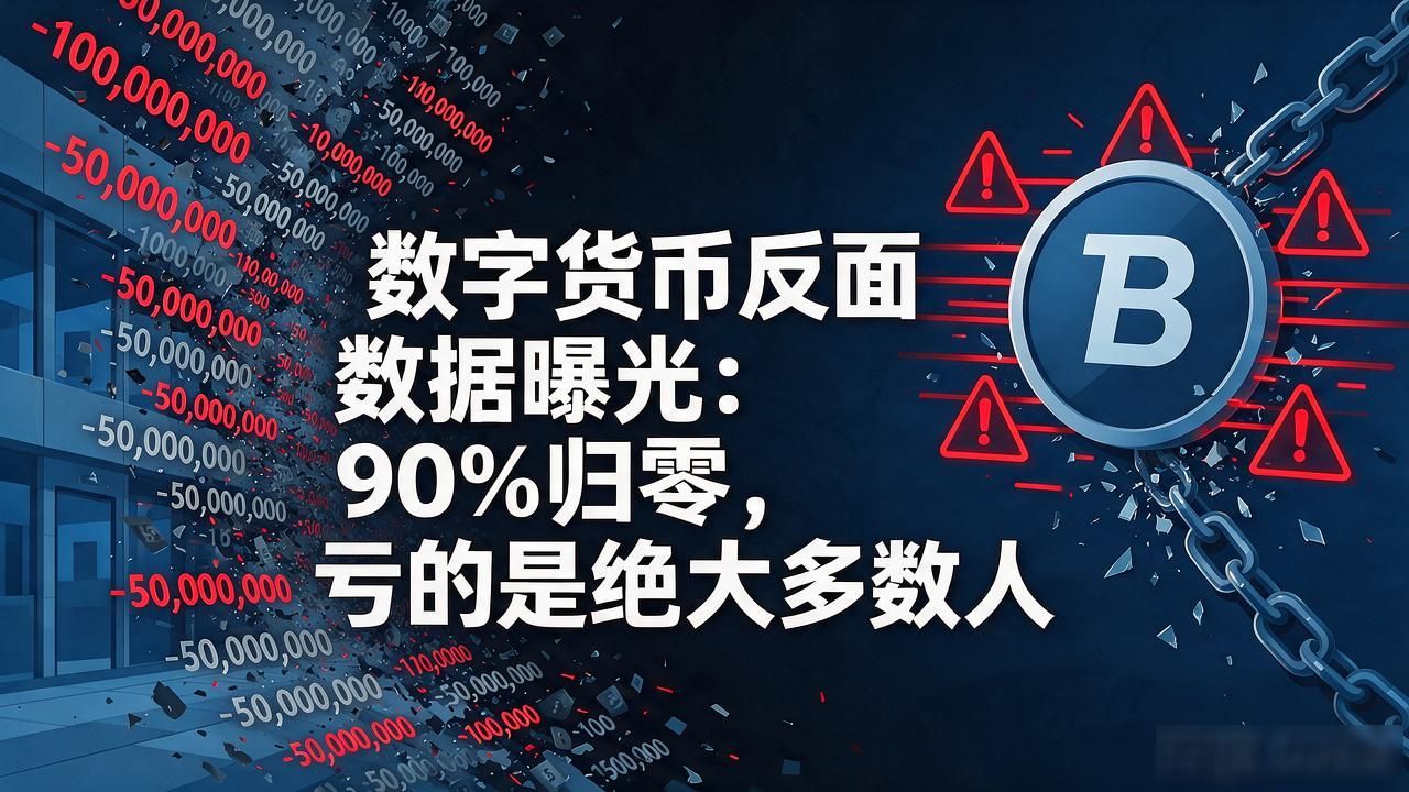 数字货币反面数据曝光:90%归零,亏的是绝大多数人