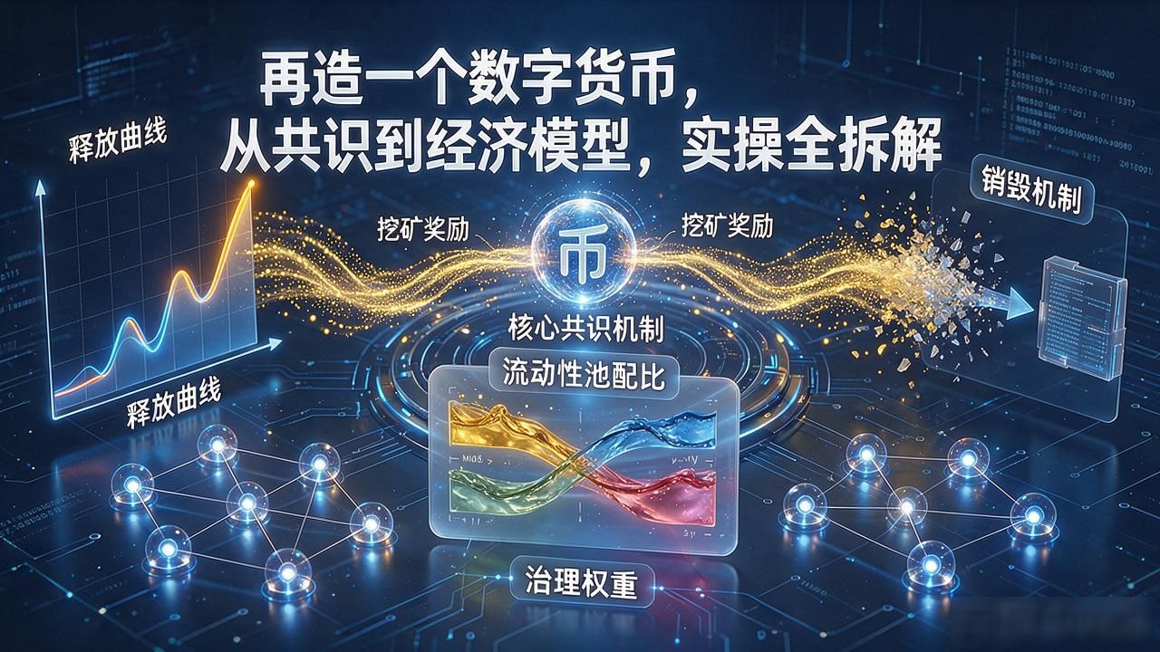 再造一个数字货币,从共识到经济模型,实操全拆解