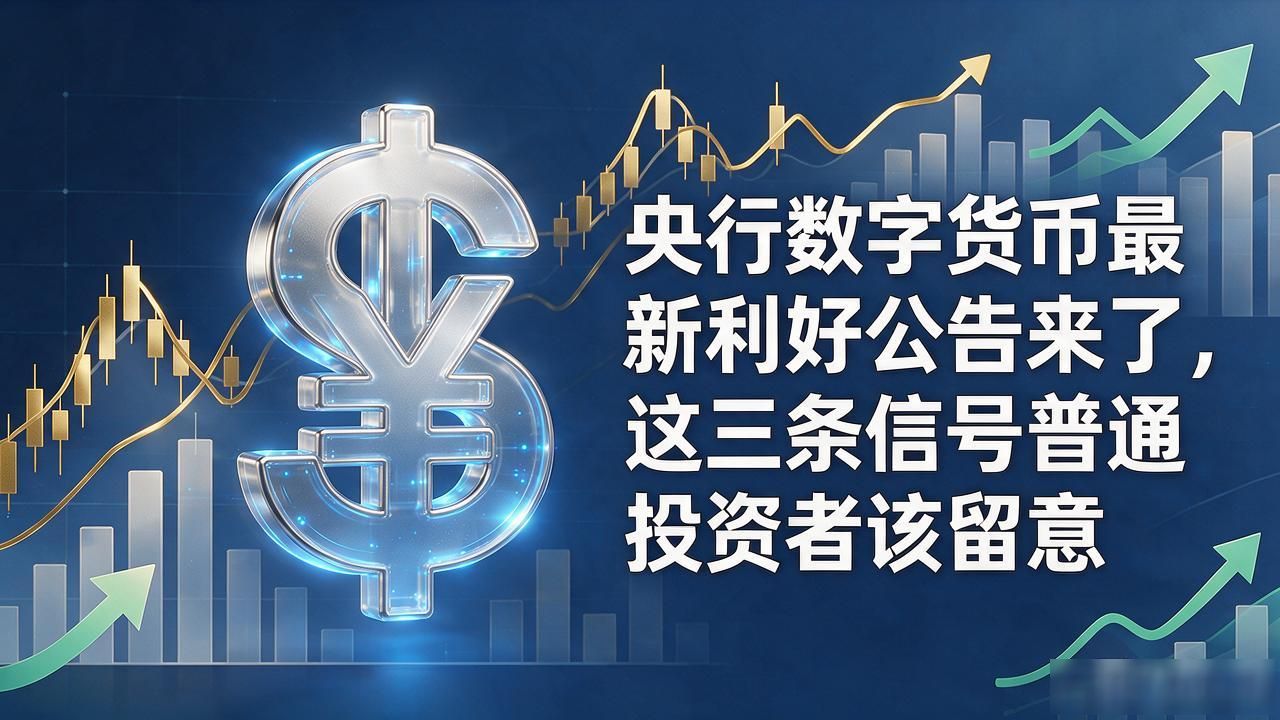 央行数字货币最新利好公告来了,这三条信号普通投资者该留意